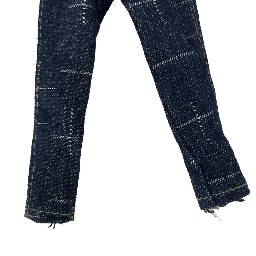 Bratz Doll MGA Princess Fianna Jeans Pants Dark‎ Denim w Stripe Belt RARE!